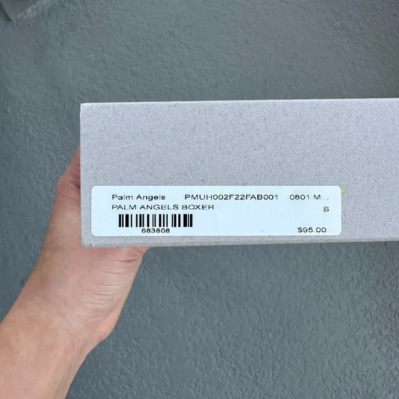 Palm Angels - Heather Gray Boxers Size Small NWT in Original Unopened Packaging - Picture 3 of 3